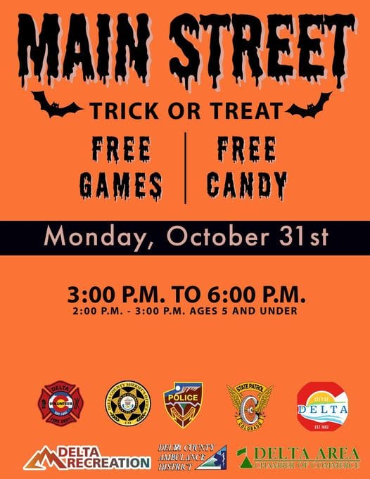 Main Street Trick or Treat in Delta Delta County Tourism