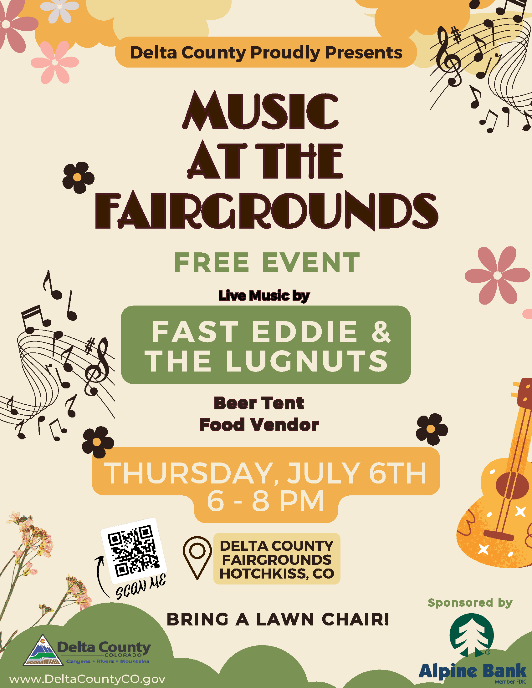 Music at the Fairgrounds Fast Eddie & The Lugnuts Delta County Tourism