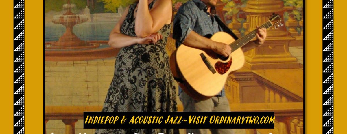 Concert flyer for The Ordinary Two performing live on Oct 10 at 7 PM at Fort Uncompahgre Stage in Delta, CO, showing duo with acoustic guitar for the Fall Robidoux Music Series.