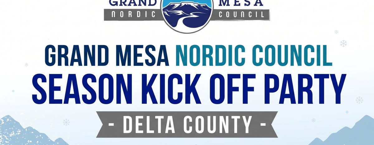 Promotional image for the GMNC Delta County Season Kick Off Party at Yarrow Taproom in Austin, CO on Nov 7 from 3-5 PM.